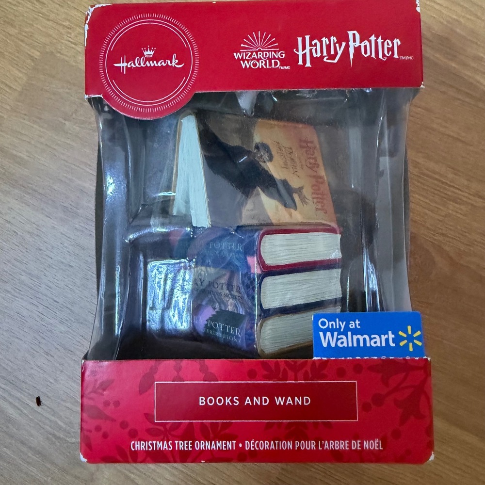 Hallmark Harry Potter‎ Books and Wand Christmas Ornament Walmart Exclusive 2020